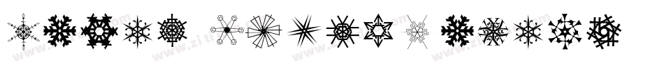 Paper Snowflakes字体转换